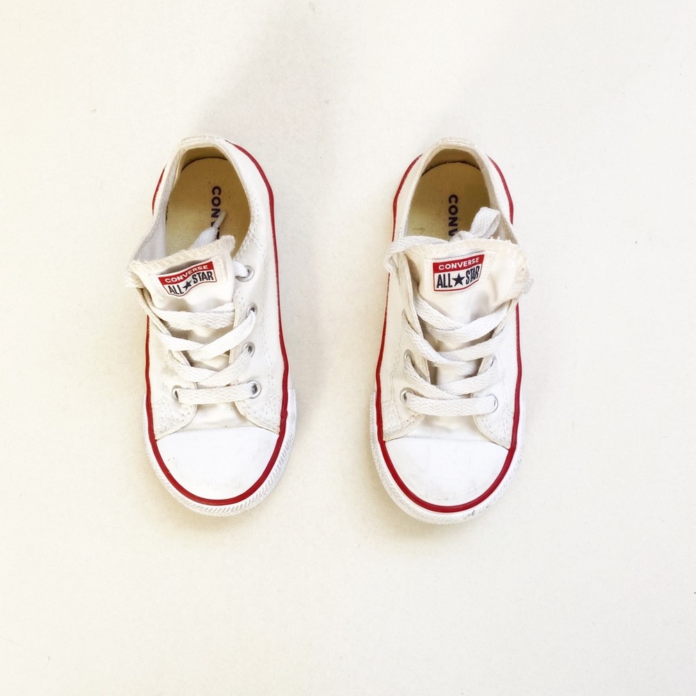 White Converse All Stars Size 10